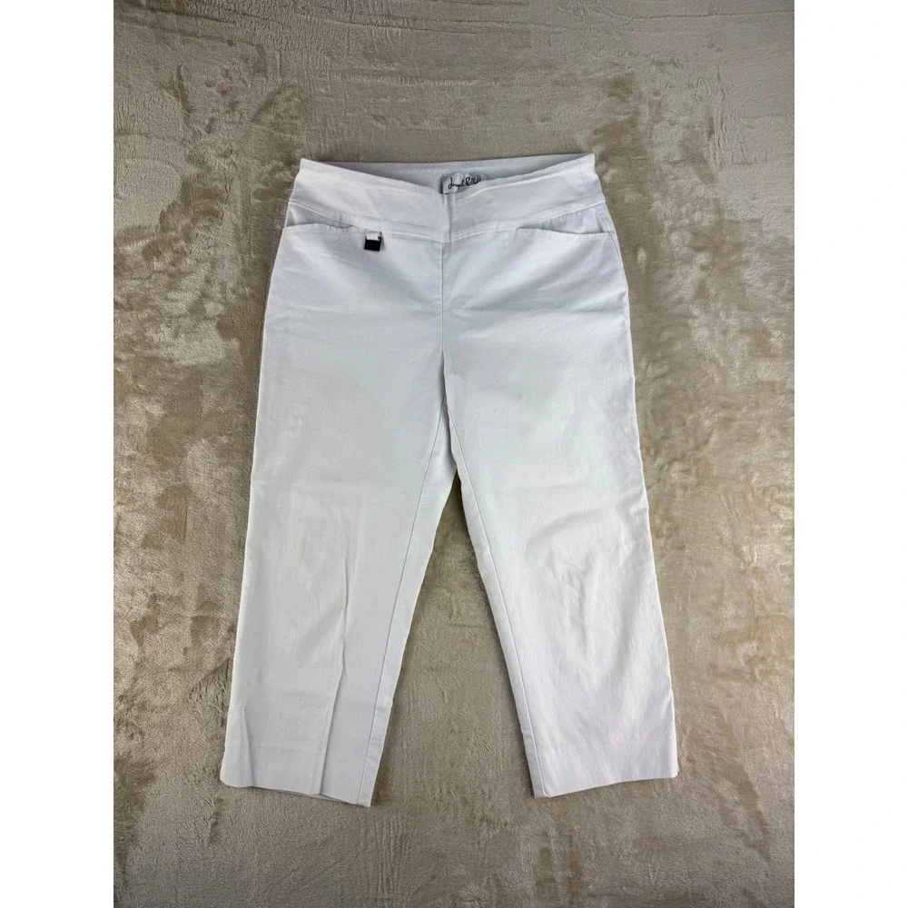 Joseph Ribkoff White Pull On Cropped Stretch Pants Womens Size 12 Canada